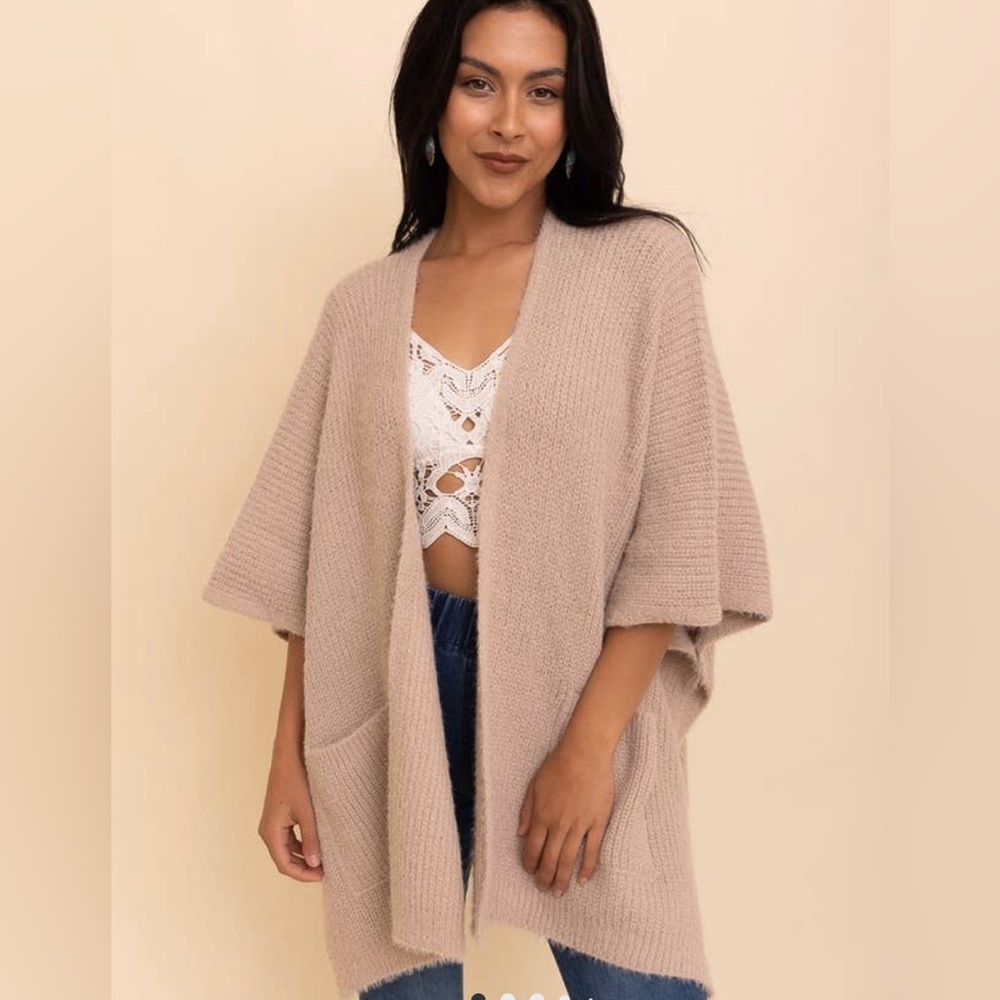 Cozy kimono with pockets